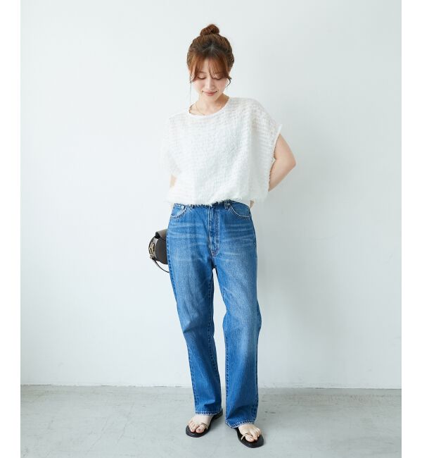  「シアーフリンジフレンチスリーブブラウス」|シャツ・ブラウス|