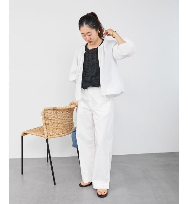  「シアーフリンジフレンチスリーブブラウス」|シャツ・ブラウス|