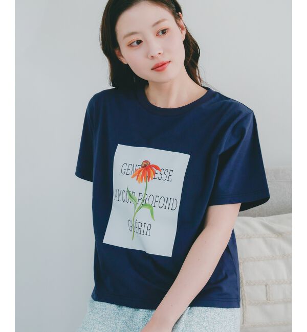 le.coeur blanc「TOLIGHT&times;le.coeur blancロゴプリントTシャツ」|Tシャツ・カットソー|