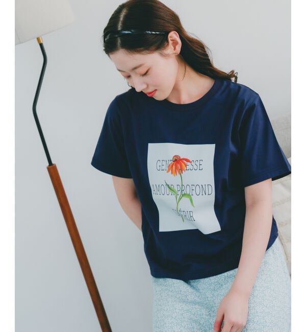 le.coeur blanc「TOLIGHT&times;le.coeur blancロゴプリントTシャツ」|Tシャツ・カットソー|