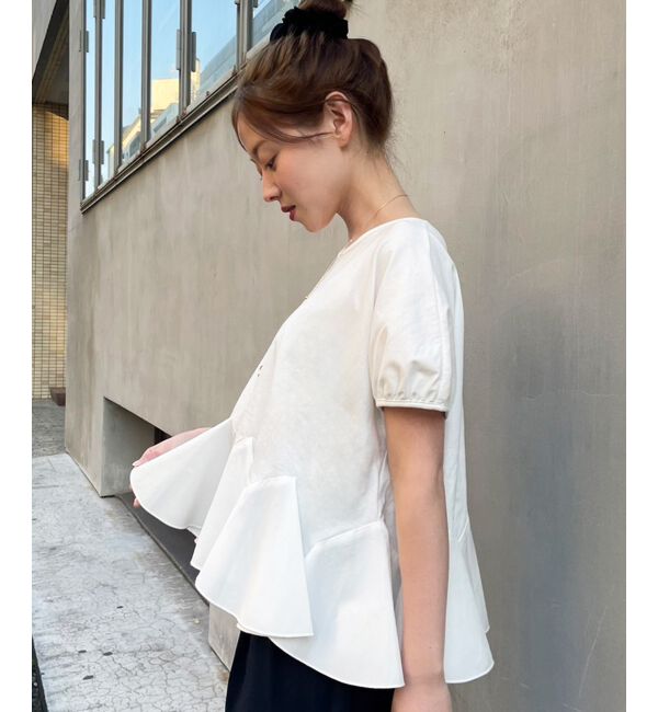  「TORRAZZO DONNA裾フレアートップス」|Tシャツ・カットソー|