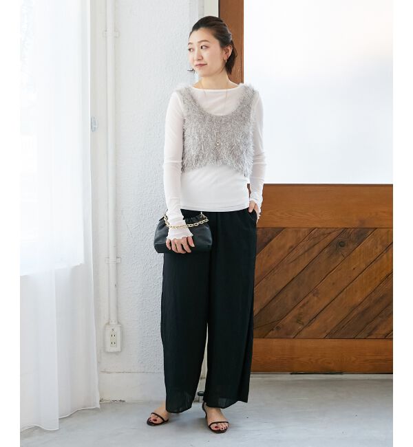  「リネンライクシアーボイルイージーパンツ」|その他|