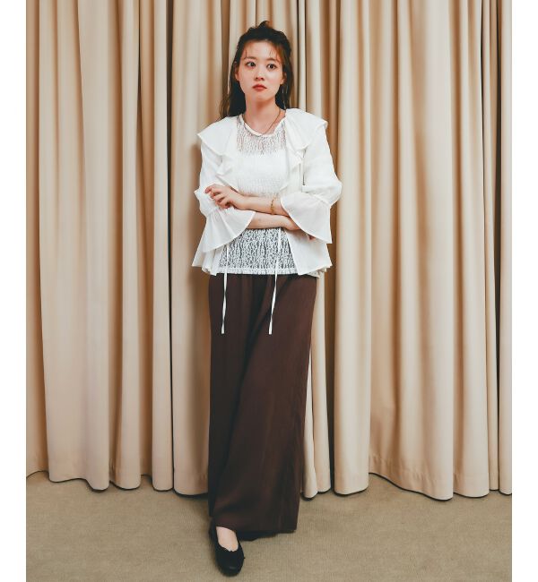  「リネンライクシアーボイルイージーパンツ」|その他|