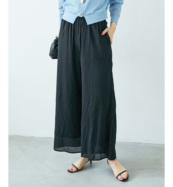  「リネンライクシアーボイルイージーパンツ」|その他|