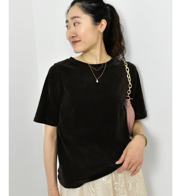  「シアーベロアTシャツ」|Tシャツ・カットソー|