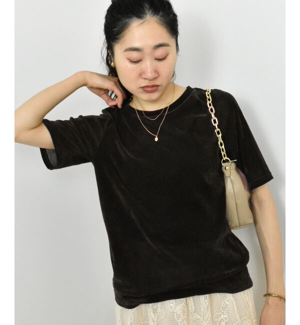 「シアーベロアTシャツ」|Tシャツ・カットソー|