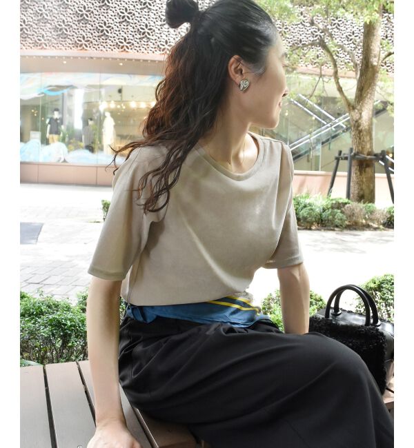 「シアーベロアTシャツ」|Tシャツ・カットソー|