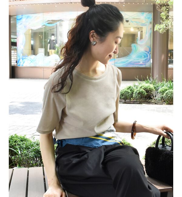  「シアーベロアTシャツ」|Tシャツ・カットソー|