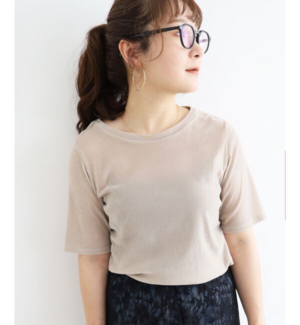  「シアーベロアTシャツ」|Tシャツ・カットソー|
