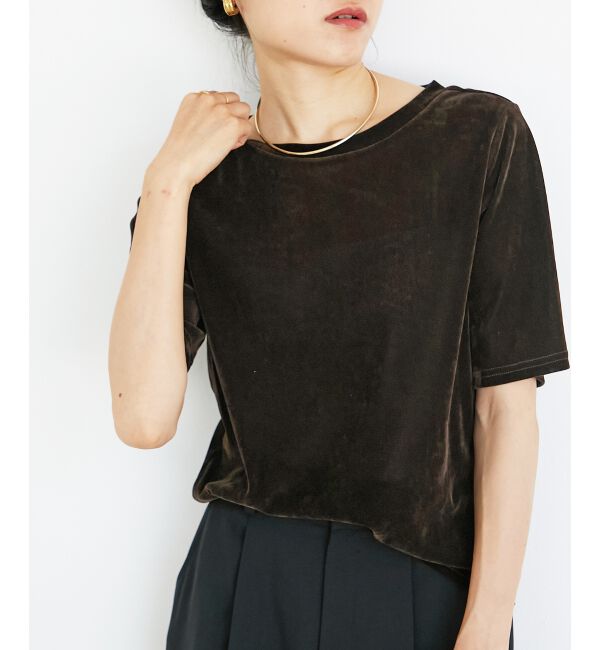  「シアーベロアTシャツ」|Tシャツ・カットソー|