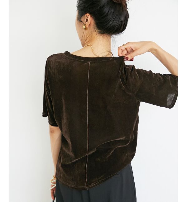  「シアーベロアTシャツ」|Tシャツ・カットソー|