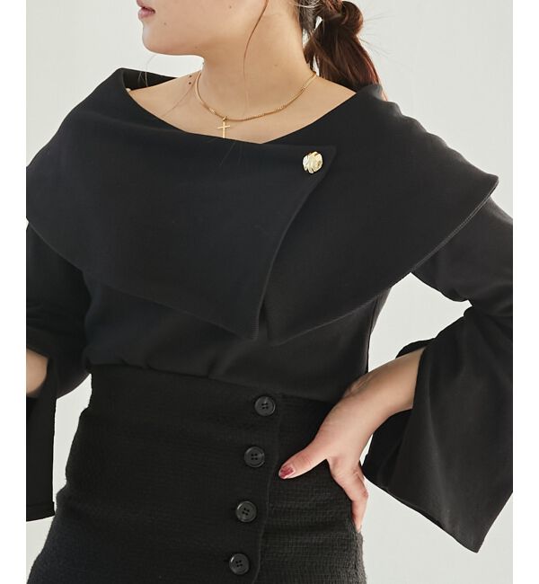 MAJESTICLEGON「フレアースリーブオフショルトップス」|Tシャツ・カットソー|