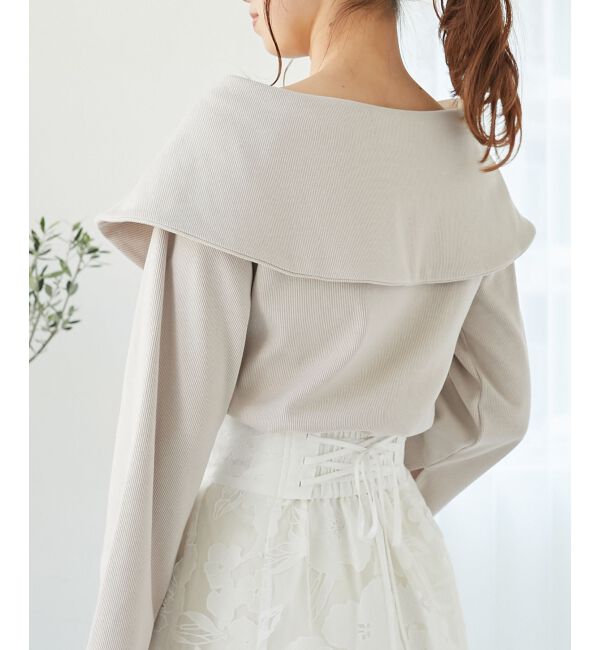 MAJESTICLEGON「フレアースリーブオフショルトップス」|Tシャツ・カットソー|