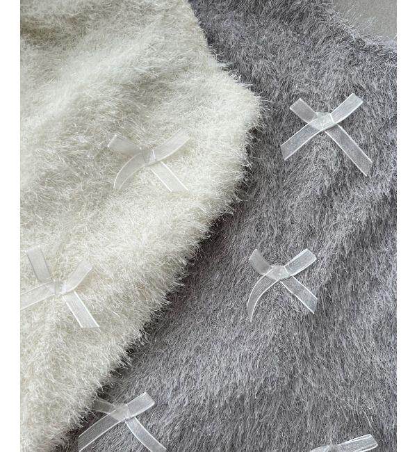 MAJESTICLEGON「ラメリボンプードルビスチェ」|キャミソール|