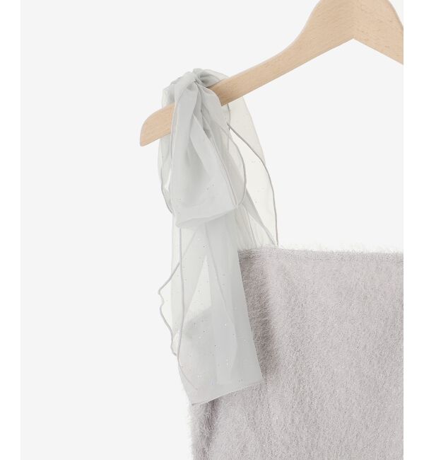 MAJESTICLEGON「ラメリボンプードルビスチェ」|キャミソール|