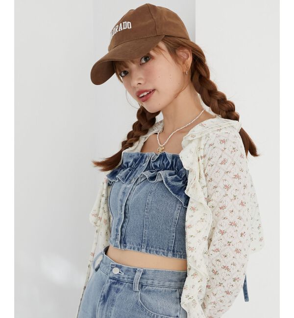 MAJESTICLEGON「マルチwayフリルデニムビスチェ」|キャミソール|