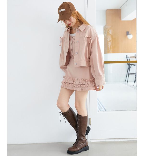 MAJESTICLEGON「マルチwayフリルデニムビスチェ」|キャミソール|