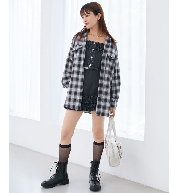 MAJESTICLEGON「マルチwayフリルデニムビスチェ」|キャミソール|