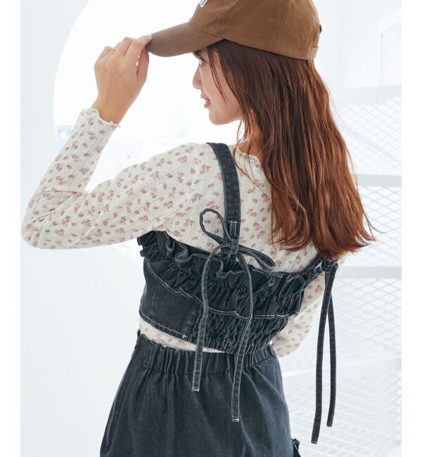 MAJESTICLEGON「マルチwayフリルデニムビスチェ」|キャミソール|