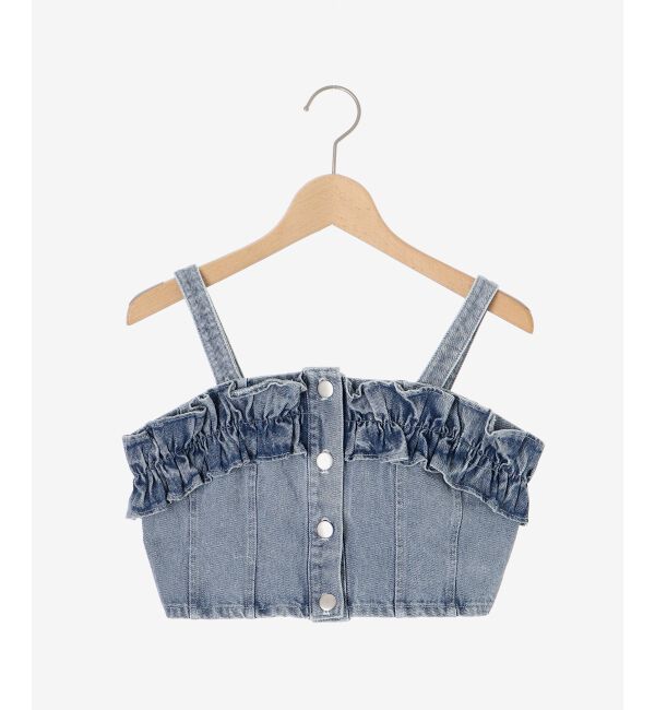 MAJESTICLEGON「マルチwayフリルデニムビスチェ」|キャミソール|