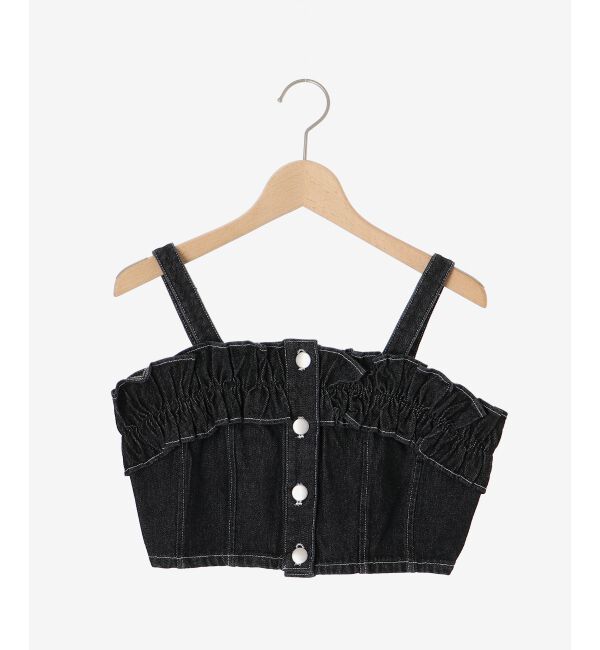 MAJESTICLEGON「マルチwayフリルデニムビスチェ」|キャミソール|