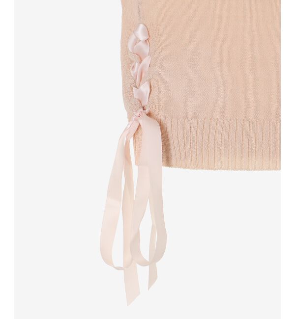  「レースアップオフショルニット」|ニット・セーター|