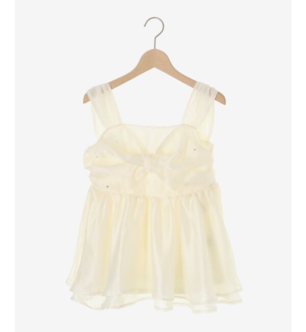  「キラキラビジューリボンビスチェ」|キャミソール|