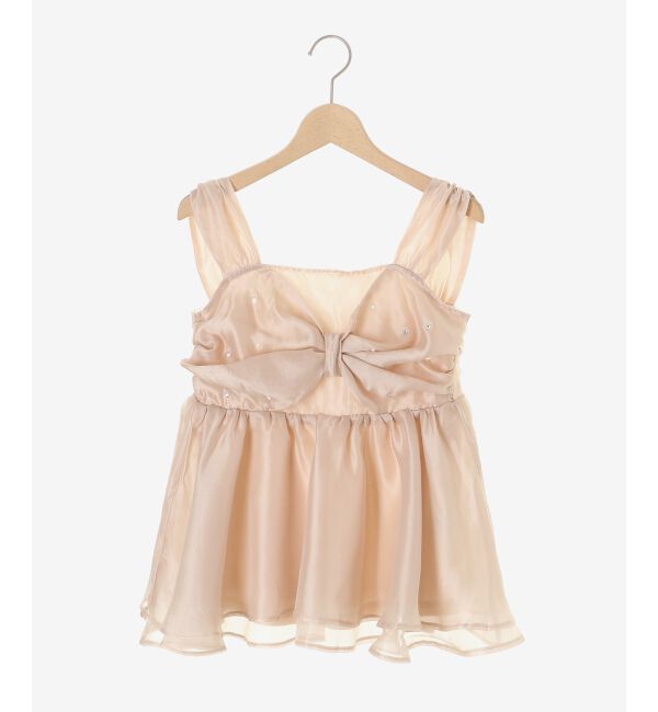  「キラキラビジューリボンビスチェ」|キャミソール|