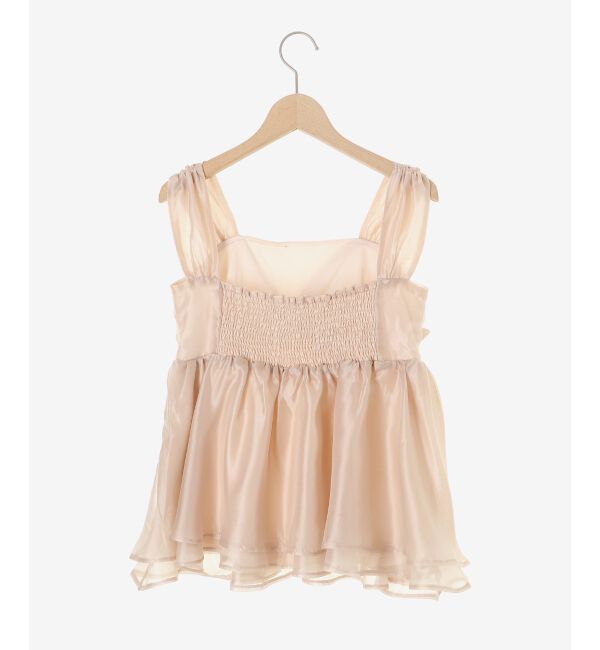  「キラキラビジューリボンビスチェ」|キャミソール|