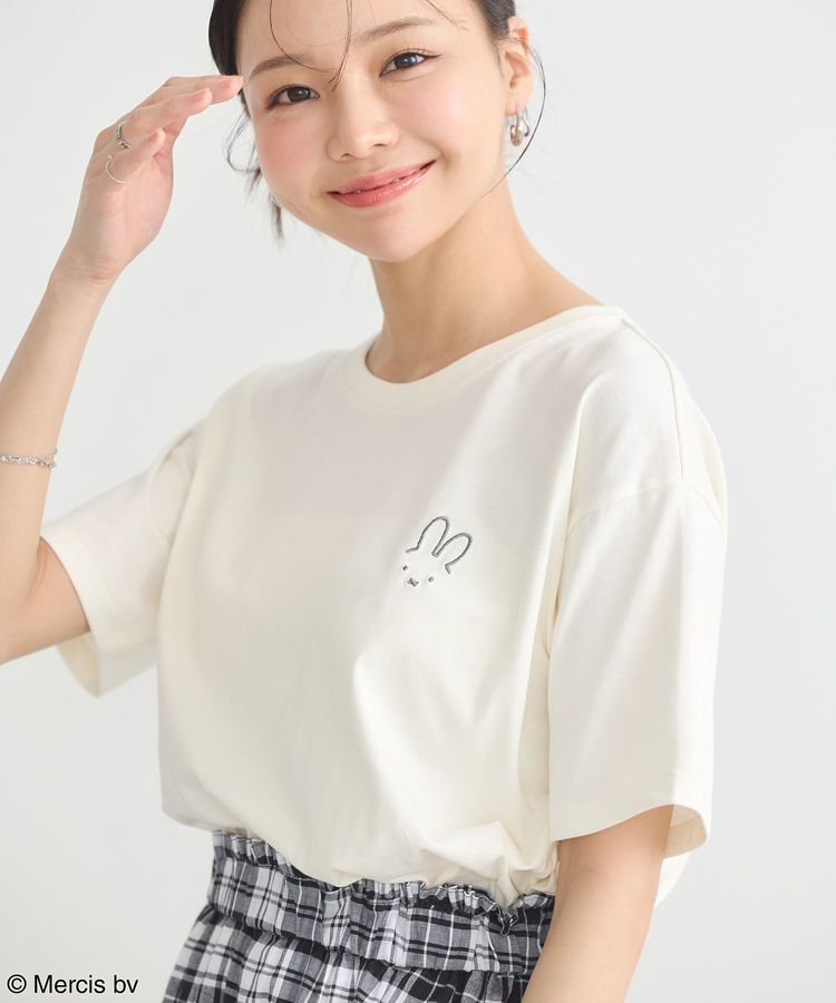 earth music&ecology「miffy/earth ミッフィーフレンズレギュラーT」|Tシャツ・カットソー|Light yellow