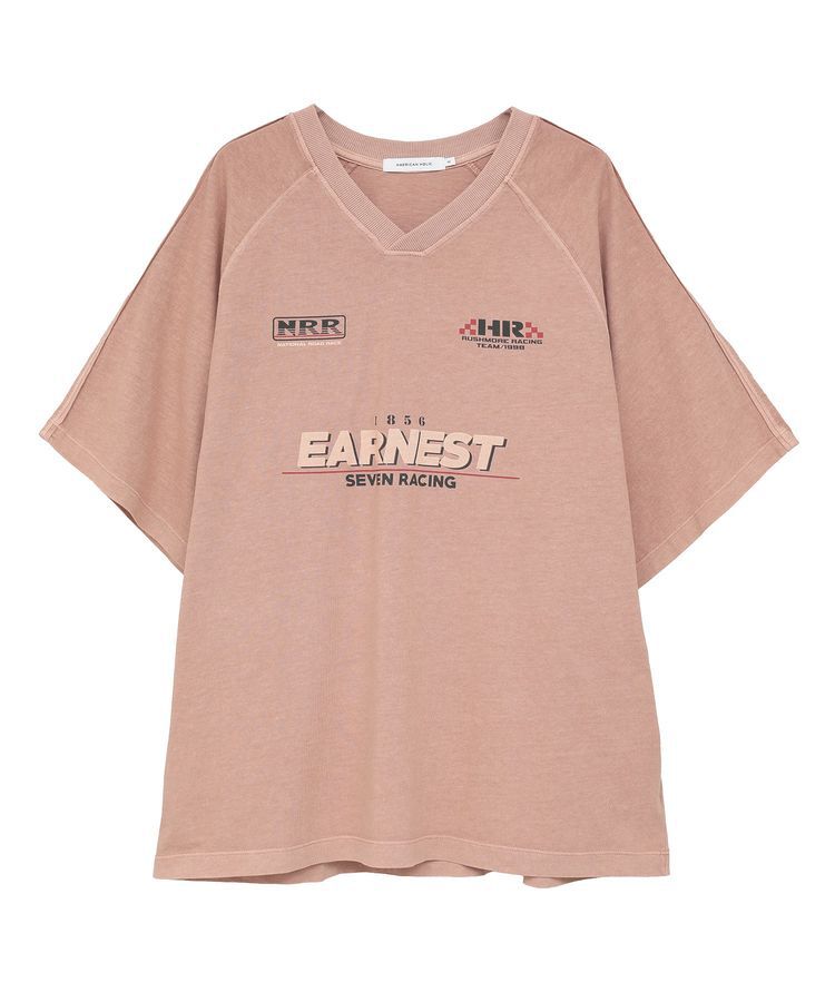 AMERICAN HOLIC「ピグメントレーシングプリントTシャツ」|Tシャツ・カットソー|