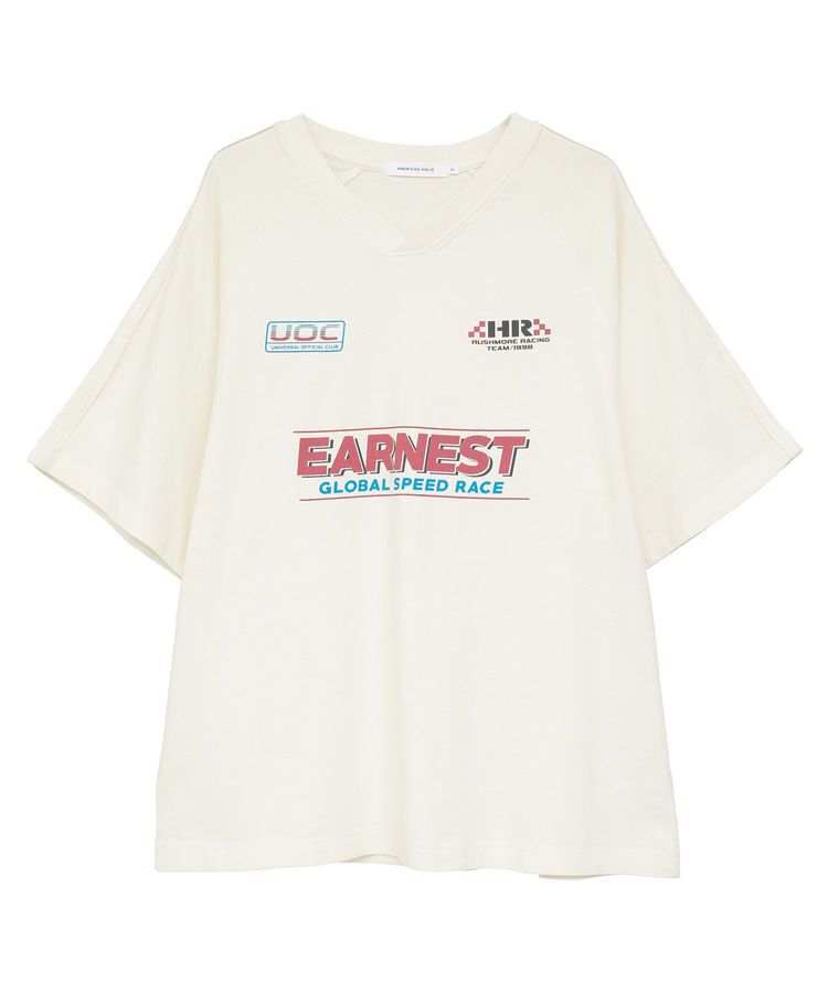 AMERICAN HOLIC「ピグメントレーシングプリントTシャツ」|Tシャツ・カットソー|