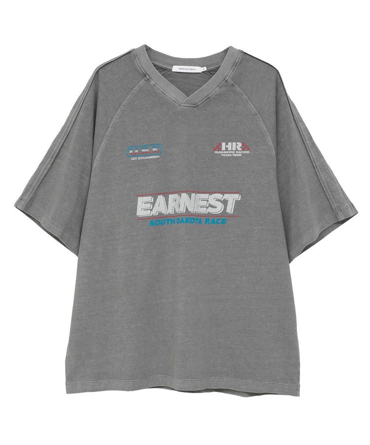 AMERICAN HOLIC「ピグメントレーシングプリントTシャツ」|Tシャツ・カットソー|