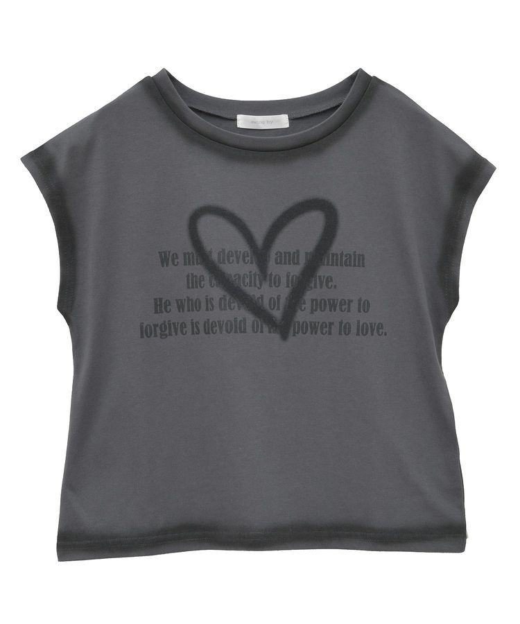 Green Parks「・swing by ハートロゴフレンチTEE」|Tシャツ・カットソー|