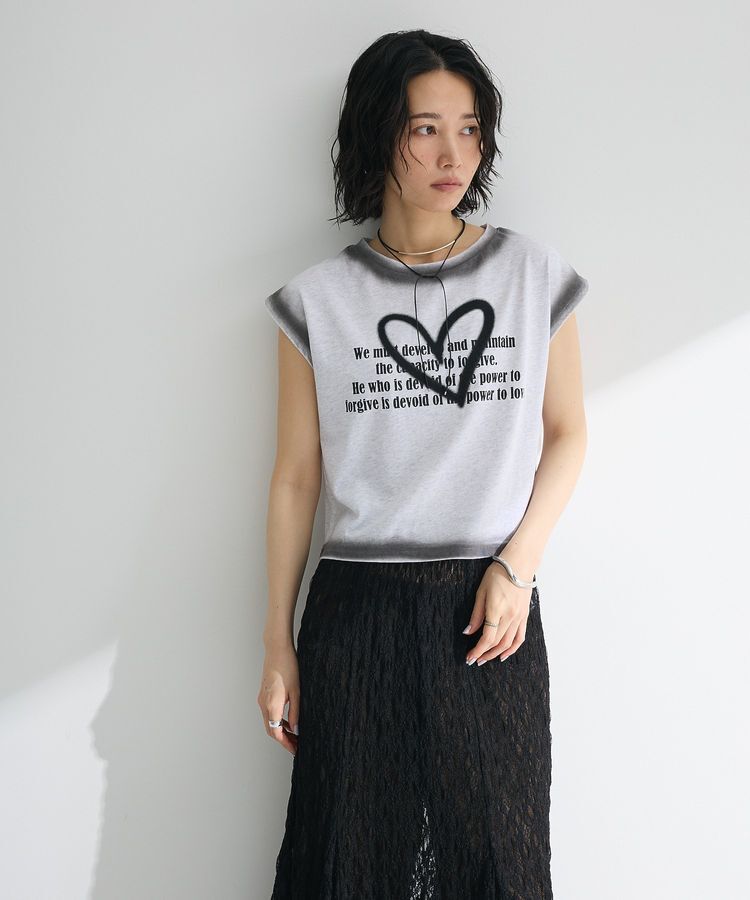 Green Parks「・swing by ハートロゴフレンチTEE」|Tシャツ・カットソー|