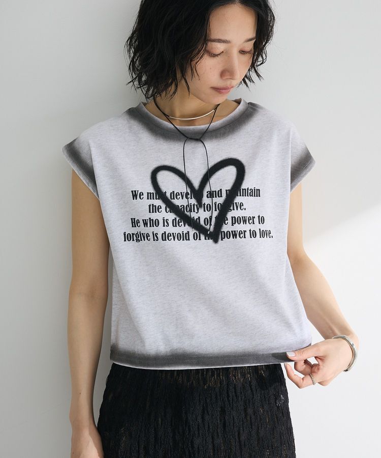 Green Parks「・swing by ハートロゴフレンチTEE」|Tシャツ・カットソー|