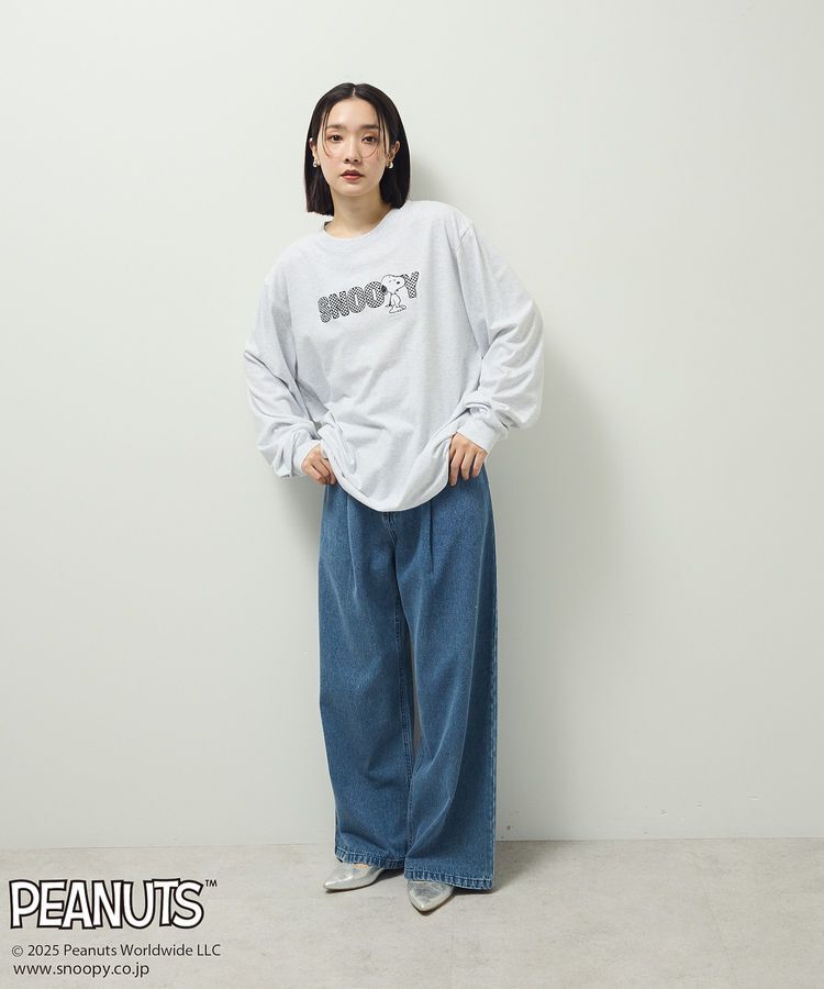 Green Parks「■PEANUTS クロスステッチロンTEE」|Tシャツ・カットソー|