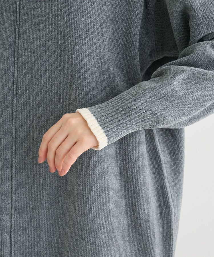 Green Parks「配色リラックスモールニットワンピース」|ワンピース|