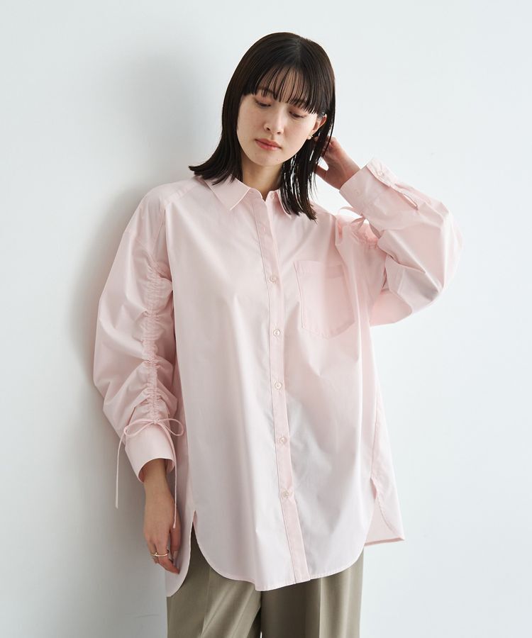 YECCA VECCA「イージーケアドロストシャツ」|シャツ・ブラウス|Pink