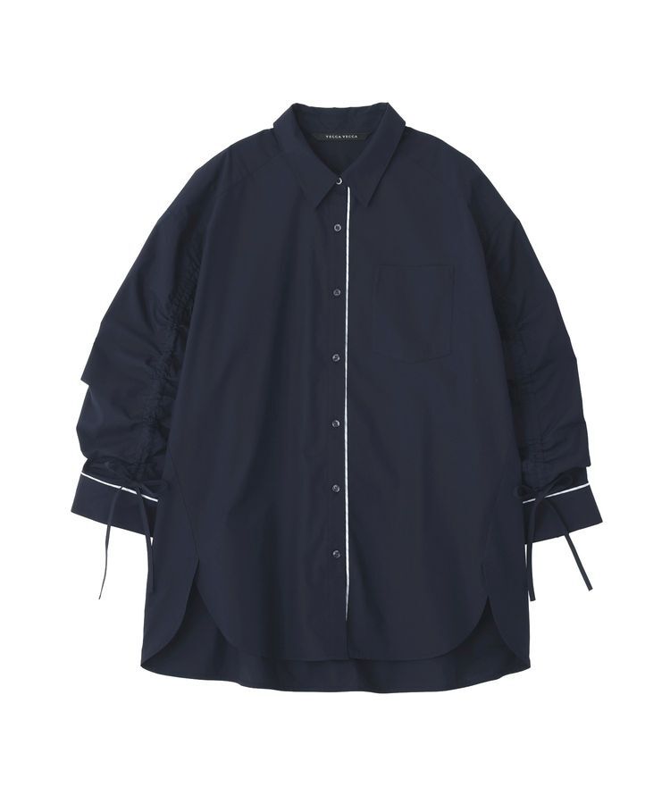 YECCA VECCA「イージーケアドロストシャツ」|シャツ・ブラウス|