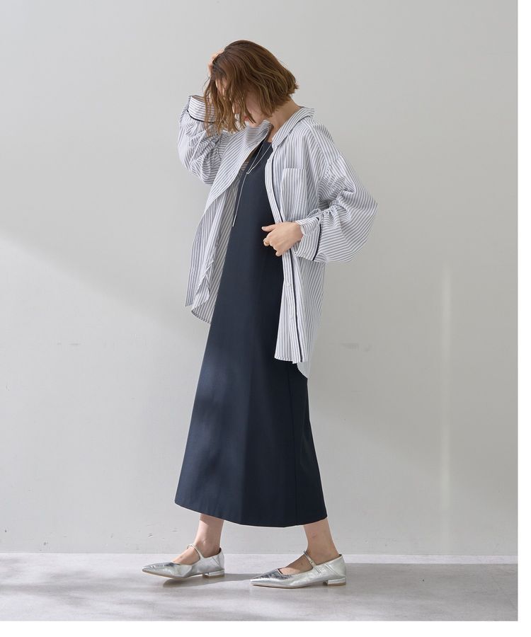 YECCA VECCA「イージーケアドロストシャツ」|シャツ・ブラウス|