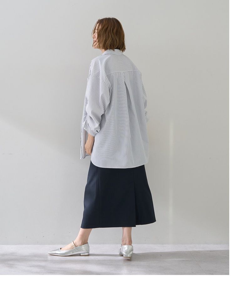 YECCA VECCA「イージーケアドロストシャツ」|シャツ・ブラウス|