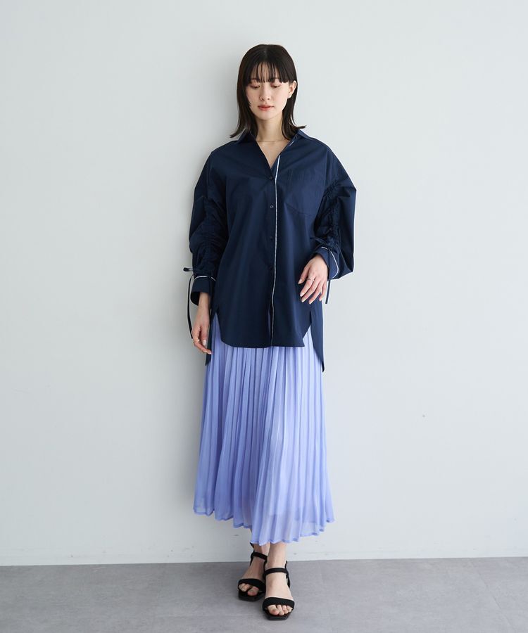 YECCA VECCA「イージーケアドロストシャツ」|シャツ・ブラウス|