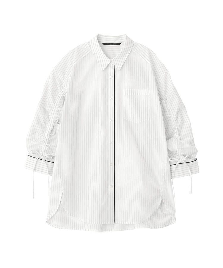 YECCA VECCA「イージーケアドロストシャツ」|シャツ・ブラウス|