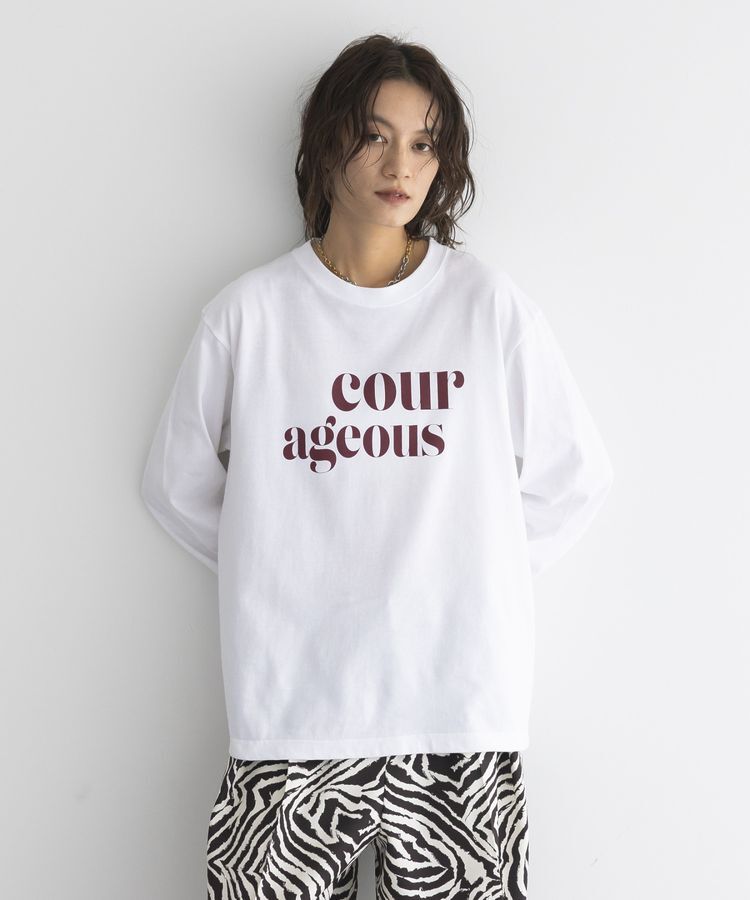 GARAGE OF GOOD CLOTHING「【日本製】ロゴロングスリーブオーバーサイズT」|Tシャツ・カットソー|Bordeaux