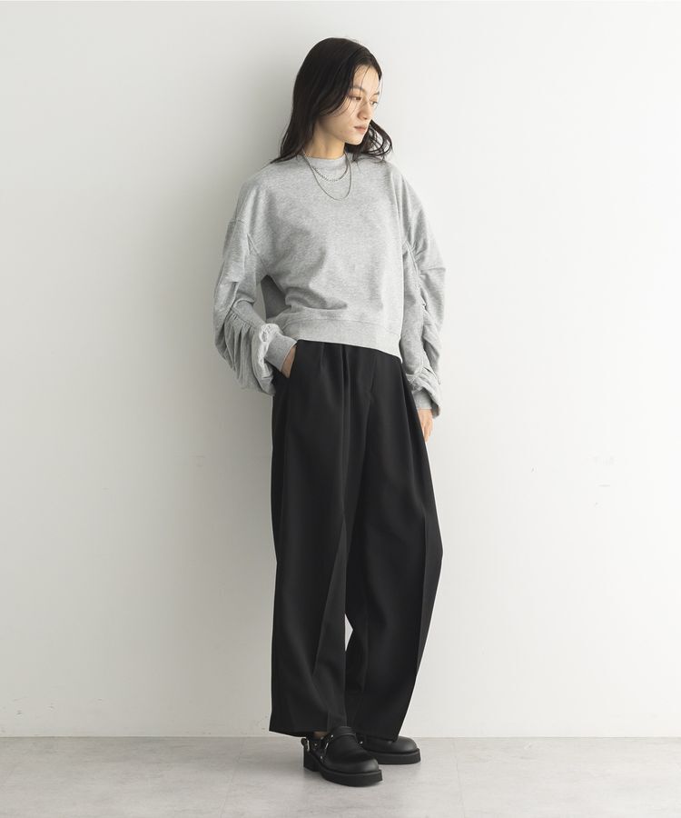 GARAGE OF GOOD CLOTHING「ミニ裏毛袖ギャザープルオーバー」|Tシャツ・カットソー|