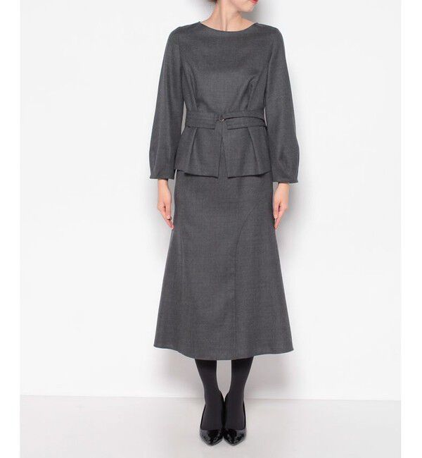 allureville「【セットアップ対応商品】Wジョーゼットソフトマーメイドスカート」|スカート|