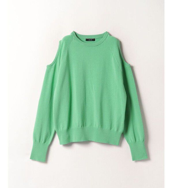allureville「オープンショルダープルオーバー」|その他|グリーン