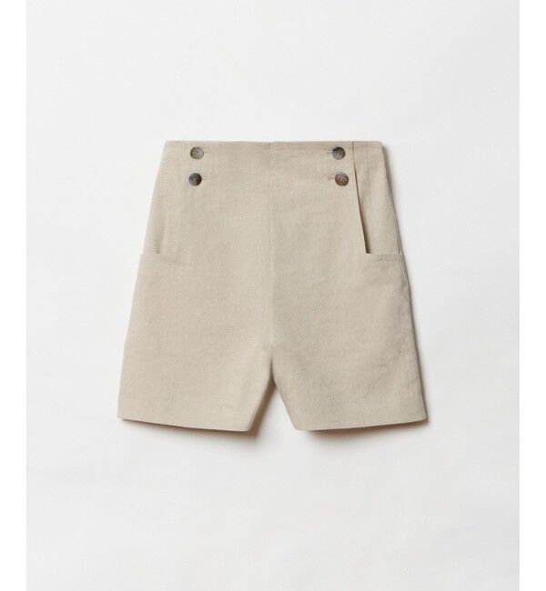 allureville「リネン/ポリエステルハイライズショートパンツ」|その他|
