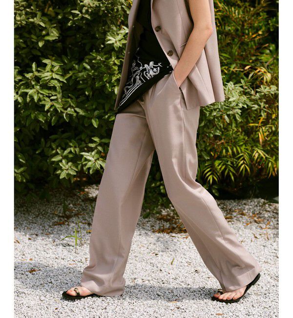 allureville「エアリービエラタックパンツ」|チノ|